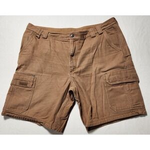 men's‎ DULUTH TRADING cargo Canvas work Shorts brown pockets size 44